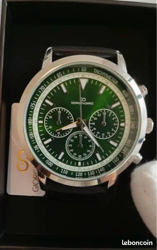 Montres fond vert