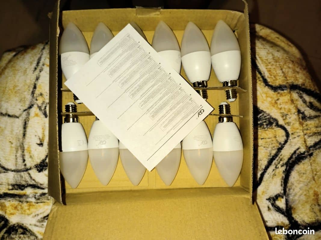 Lot de 12 ampoules à économie d'énergie neuves