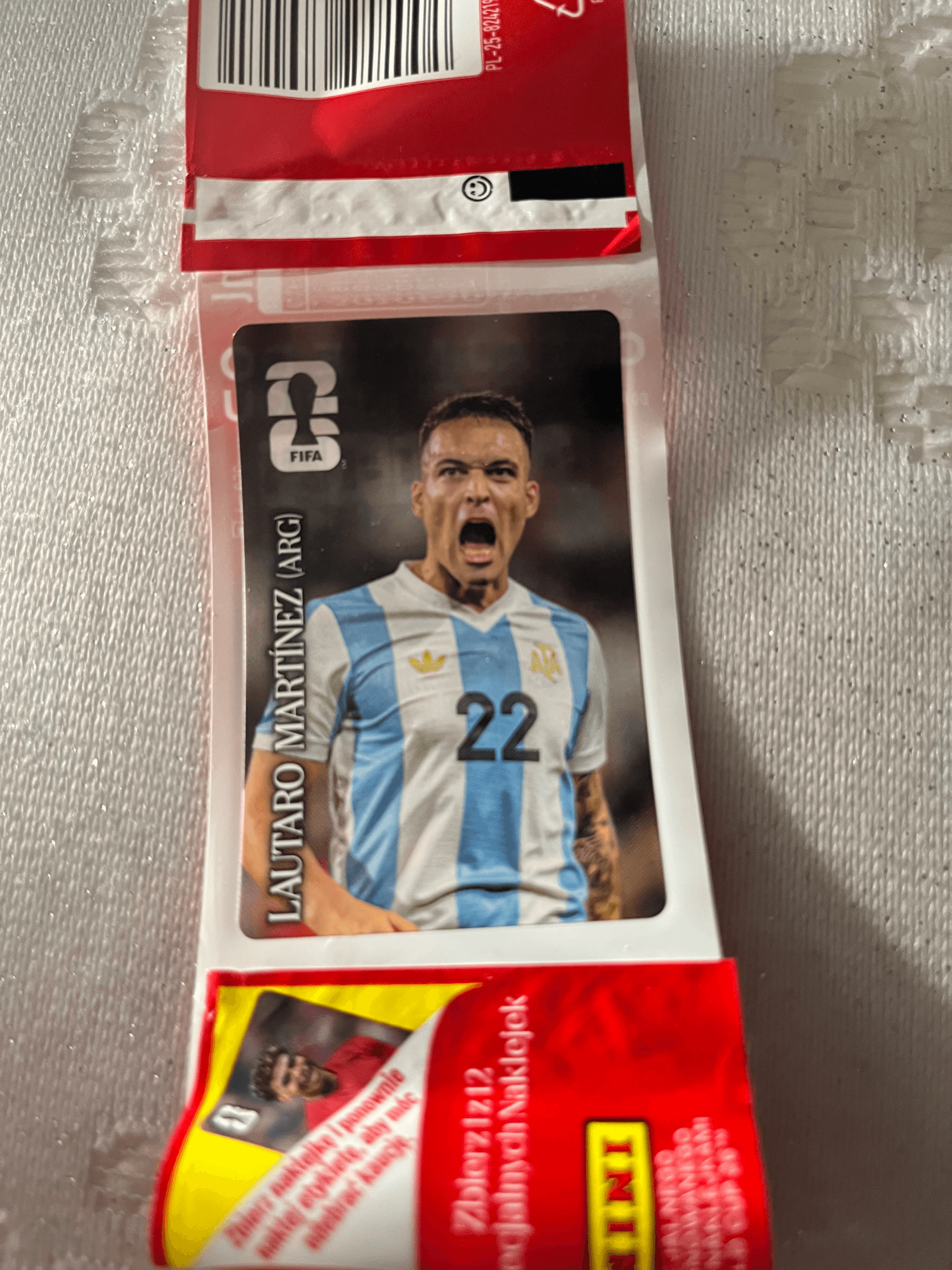 Sticker panini Coca-Cola coupe du monde 2026 Lautaro Martinez