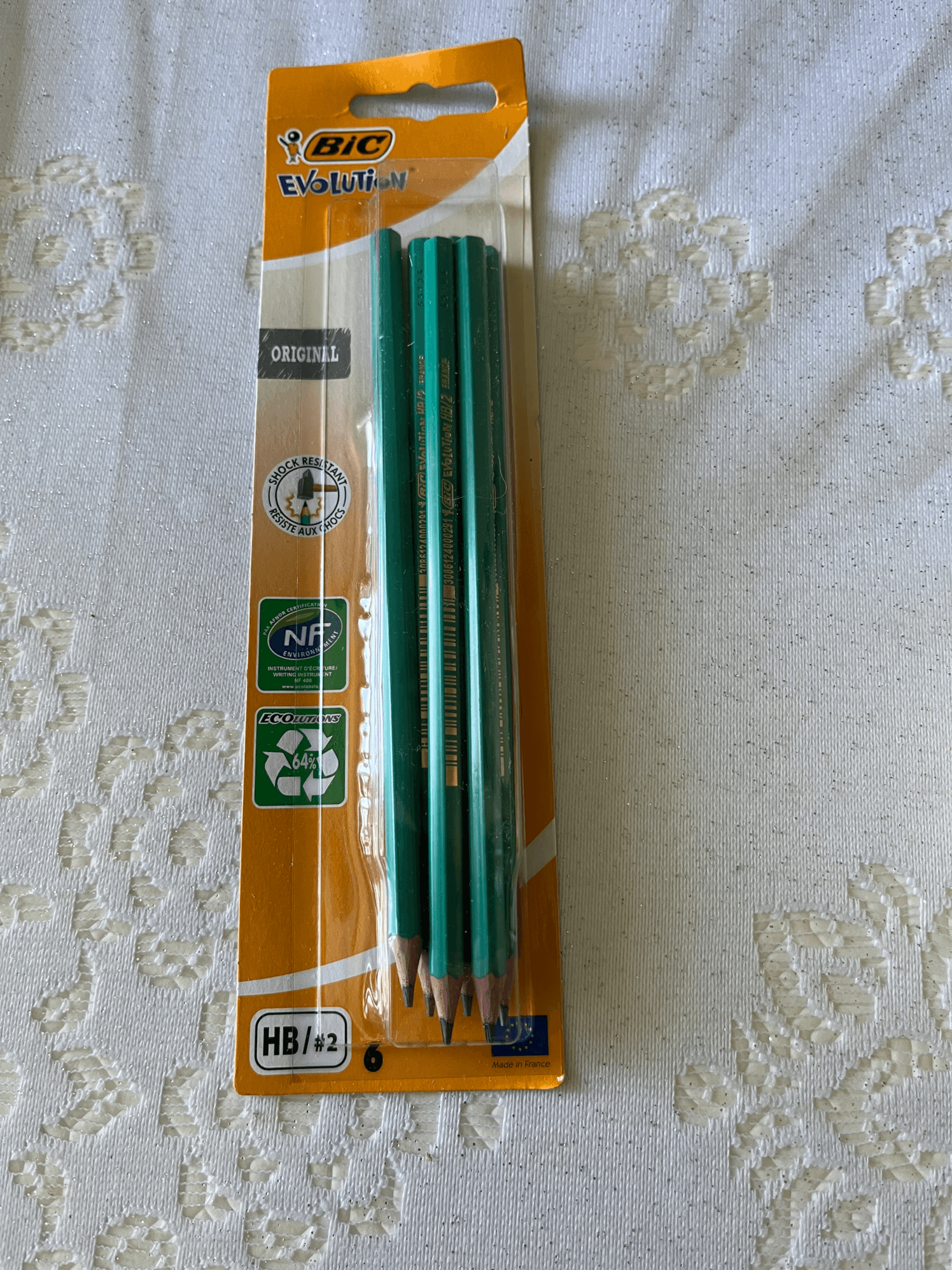 Paquet de 6 crayons HB/2 Bic neuf