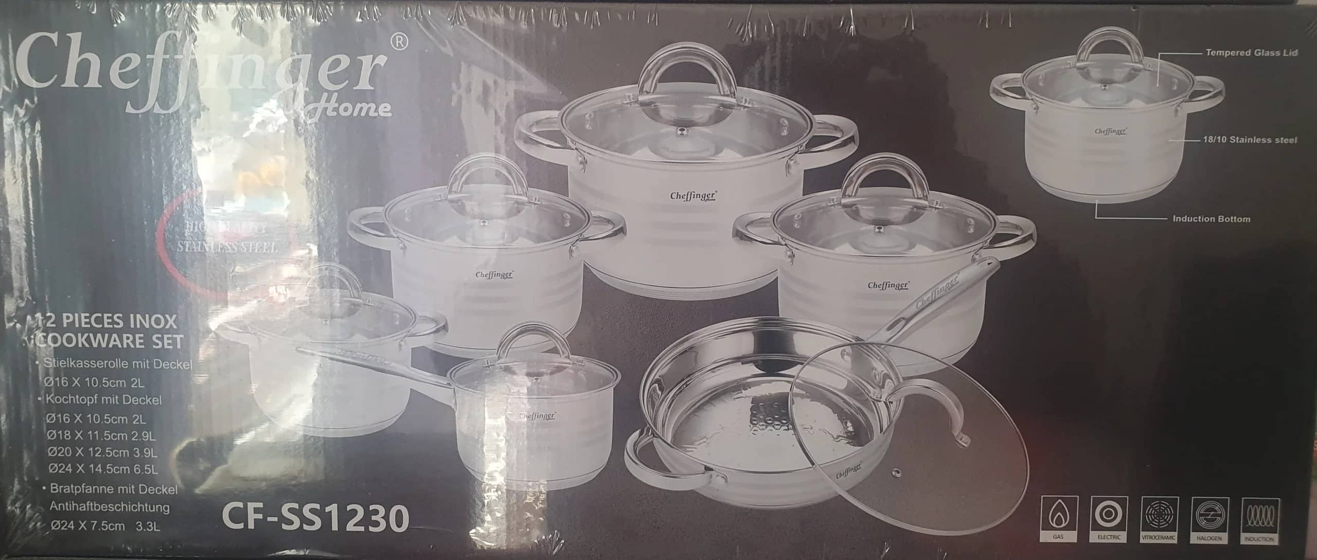 Faitout 12 pièces neuve