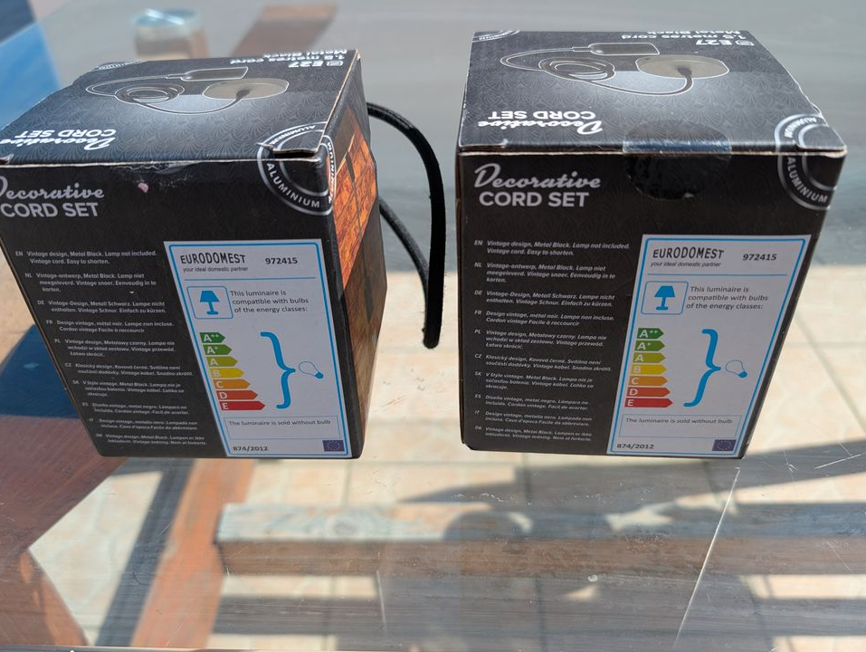 Lot de 2 lampe cord set neuf