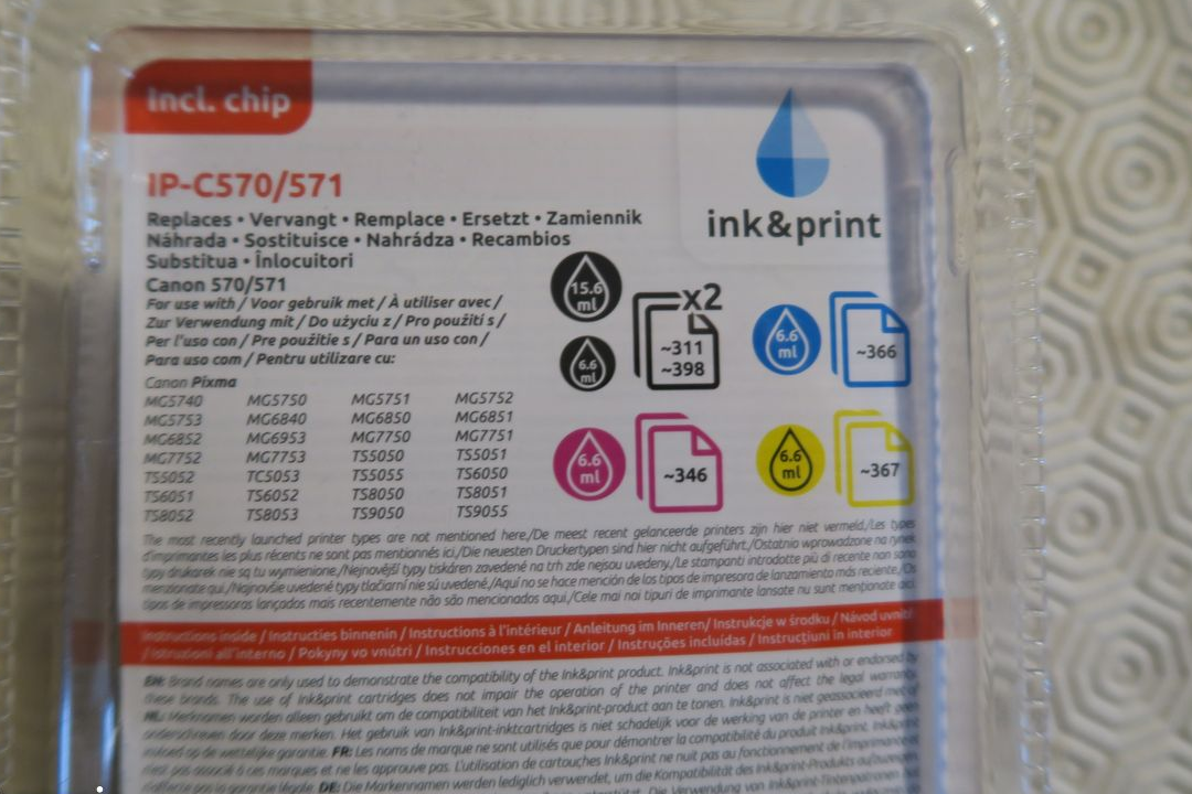 Cartouches d'encre Ink & Print PGBK Black