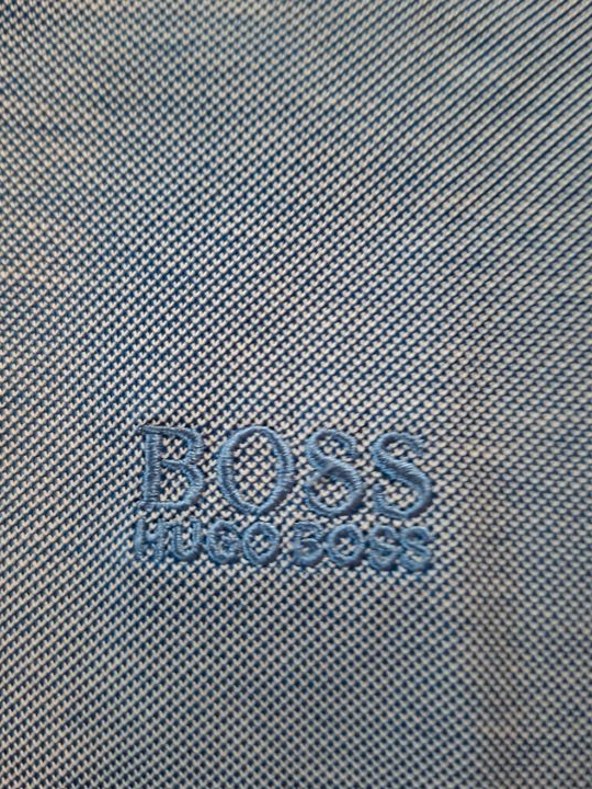Hugo Boss polo homme bleu mercerised regular fit premium