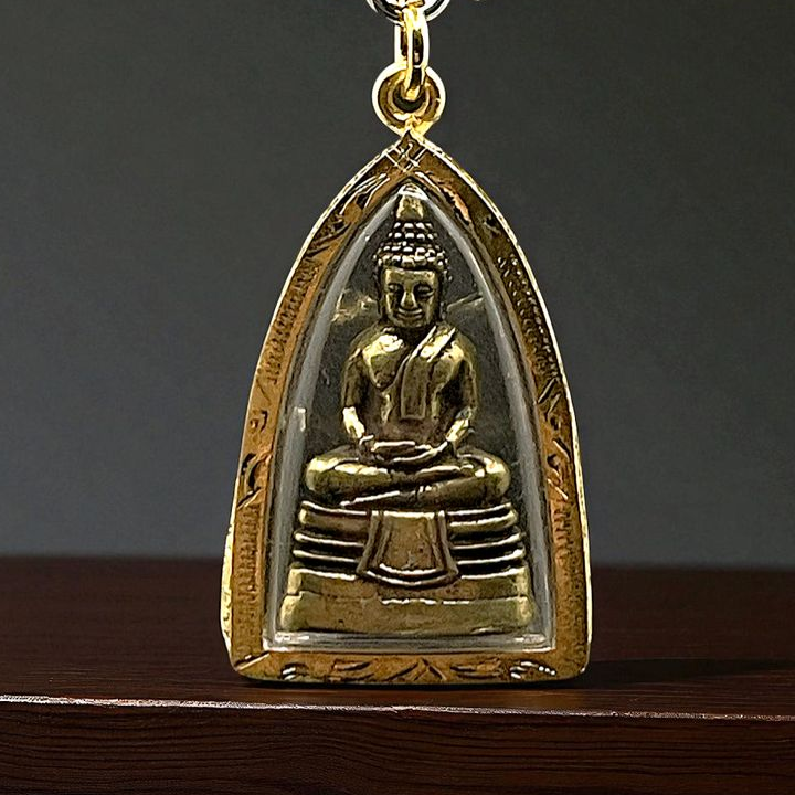 002 Collier pendentif Amulette de protection de Thaïlande LP Sothon