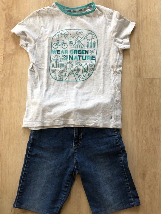 Ensemble short t-shirt 9-10 ans garçon