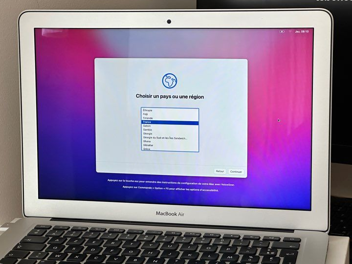 MacBook Air 13” i5, 8 Go RAM, SSD 128 Go, Très bon état Silver Argent