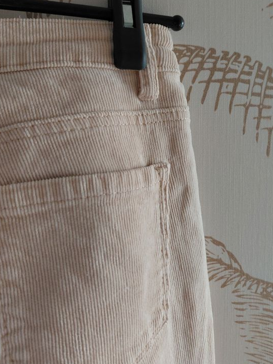 NINA CARTER Pantalon velours crème bootcut MRH49