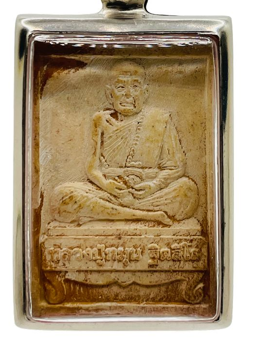 082 Collier pendentif Bouddha Amulette bénie de Thaïlande Phra Somdej - Luang Pu Moon