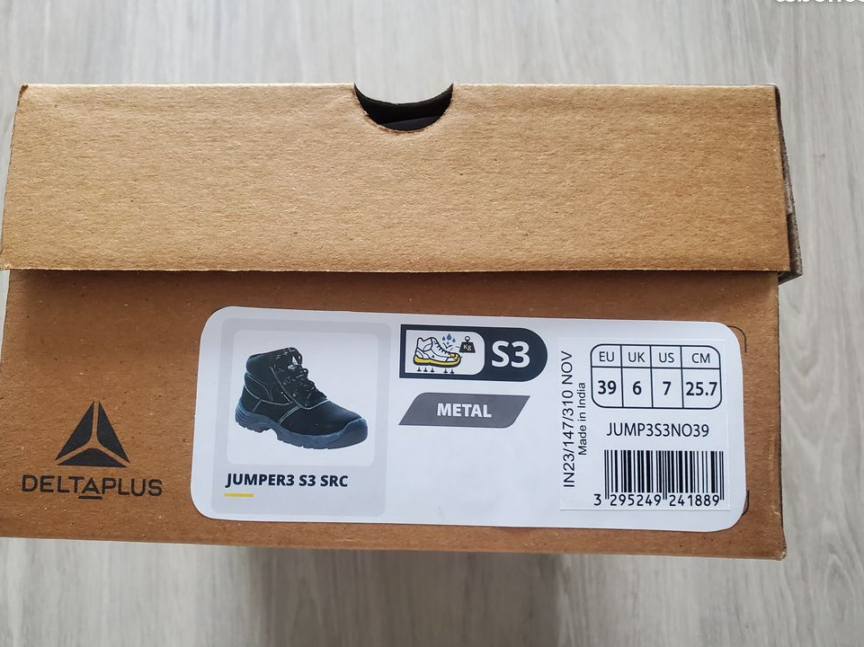 Chaussures de sécurité deltaplus jumper3 p39 neuves