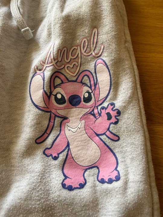 Bas de jogging gris Angel de Stitch 11-12 ans