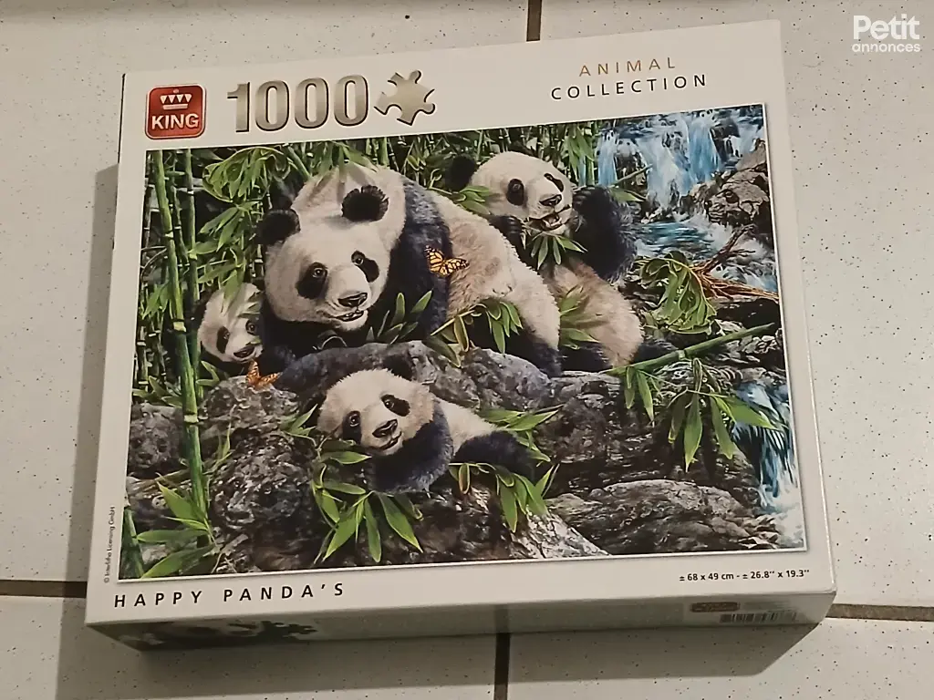 puzzles panda 1000 pièces très bon