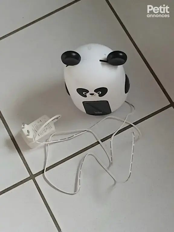 réveil panda veilleuse très bon état complet