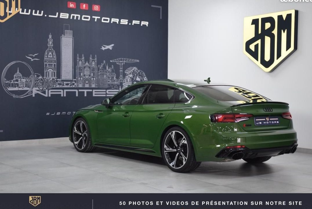 Audi RS5 Sportback V6 2.9 TFSi 450 Tiptronic 8 Quattro AUDI EXCLUSIVE Immat France Pas de malus