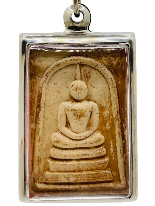 082 Collier pendentif Bouddha Amulette bénie de Thaïlande Phra Somdej - Luang Pu Moon