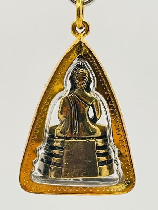 028 Collier pendentif Bouddha Amulette de protection de Thaïlande statue de Luang Por Sothon