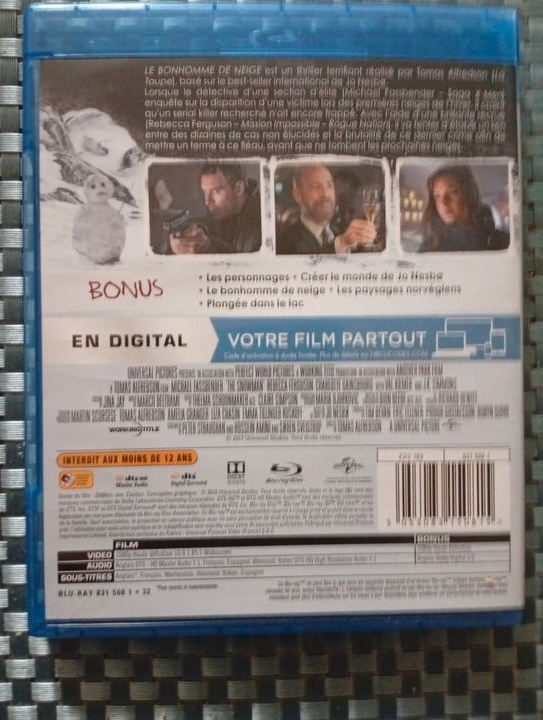 Blu Ray le bonhomme de neige
