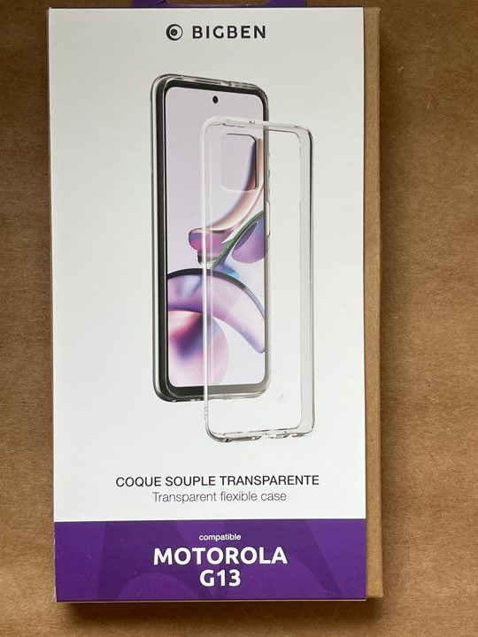 Coque Silisoft souple pour Motorola G13 Transparent