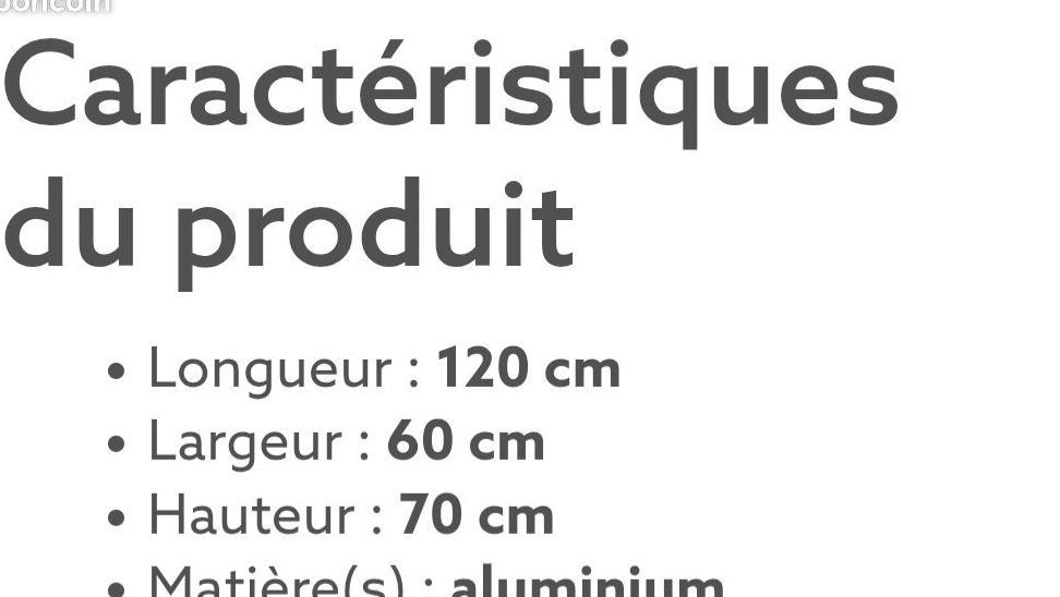 Table camping moorea 4 tabourets