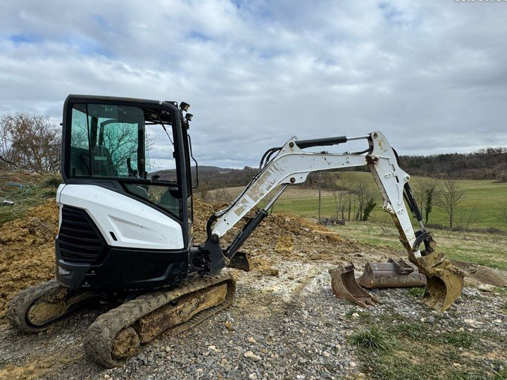Mini pelle bobcat e27z + remorque
