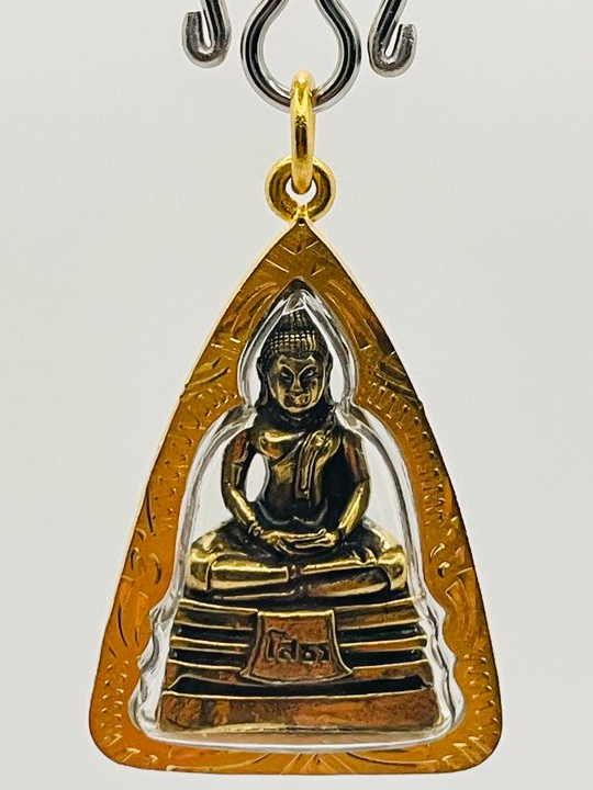 028 Collier pendentif Bouddha Amulette de protection de Thaïlande statue de Luang Por Sothon