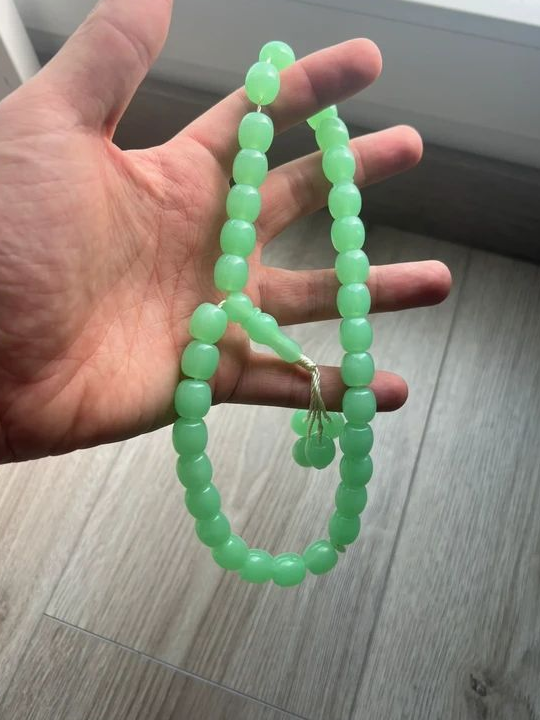 Tasbih / Chapelet Musulman – Entièrement Vert – Prière / Décoration