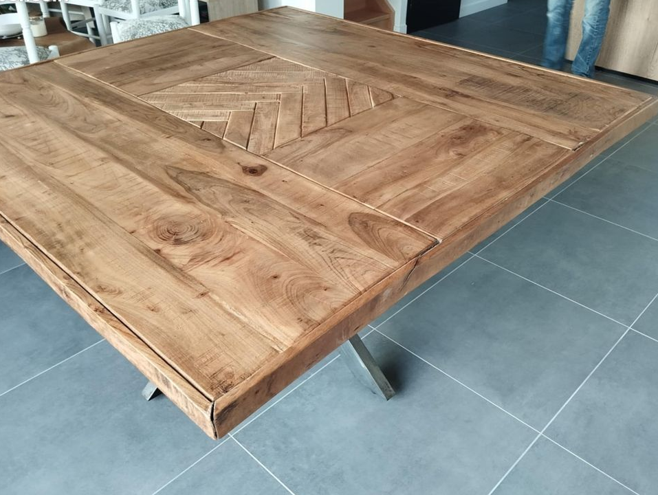 Table à manger carrée 150x150 cm 
