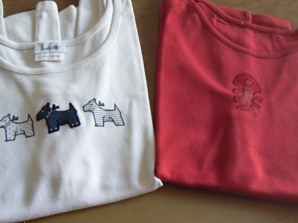2 tee-shirts débardeurs 