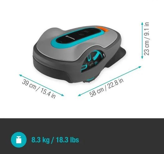 Robot tondeuse GARDENA - SILENO life 1000 - 1000 m² - bluetooth - Remis à neuf par SAV - Facture et garantie 10/2026