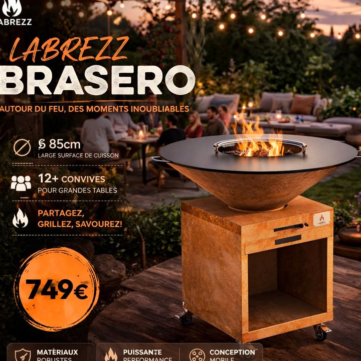 Brasero Corten Acier Épais Déstockage