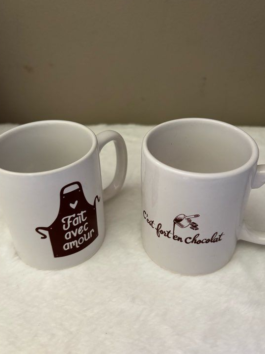 Lot de 3 tasses