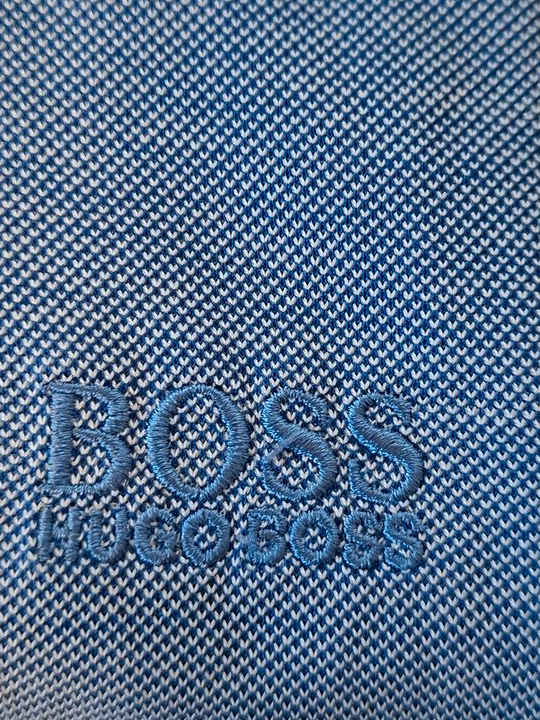 Hugo Boss polo homme bleu mercerised regular fit premium