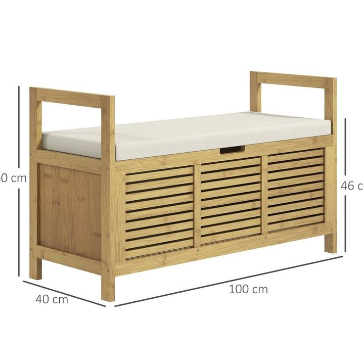 Banc coffre entrée coussin accoudoirs – NEUF – PRO – Rezé