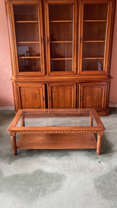 Table basse bois massif bon état TANNINGES