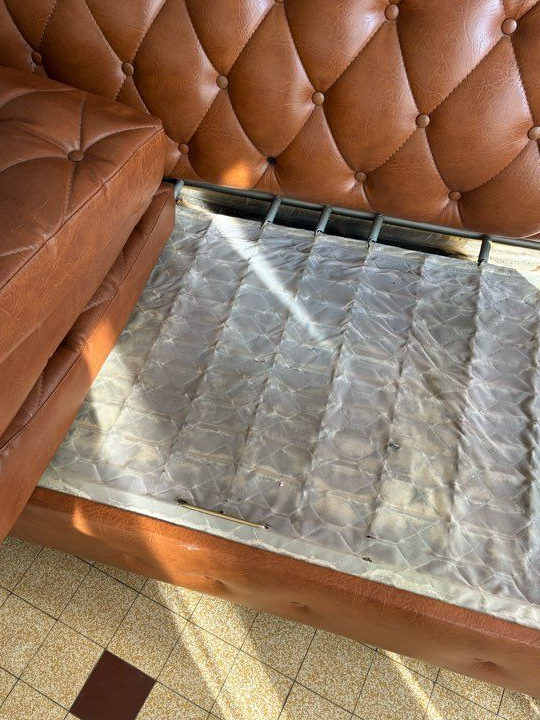 Canapé vintage simili cuir