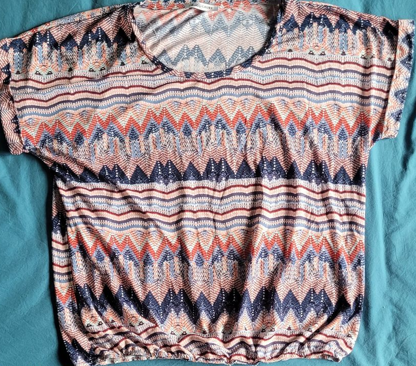 T-shirt blouse multicolore Christine Laure – Taille 3