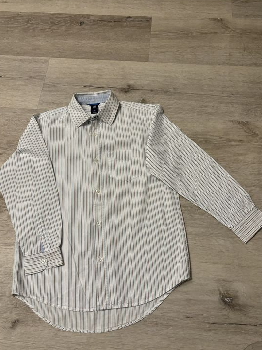 Chemise blanche Rayée ML-GAP Kids-10 ans- Très bon état