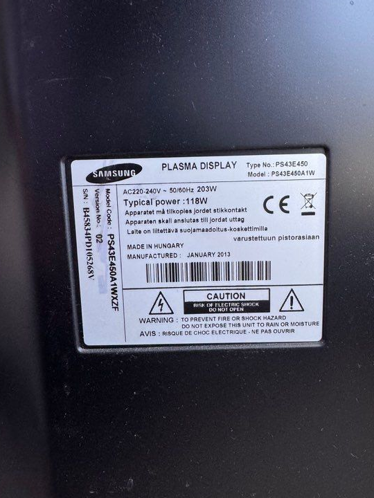 TV Samsung 43 pouces