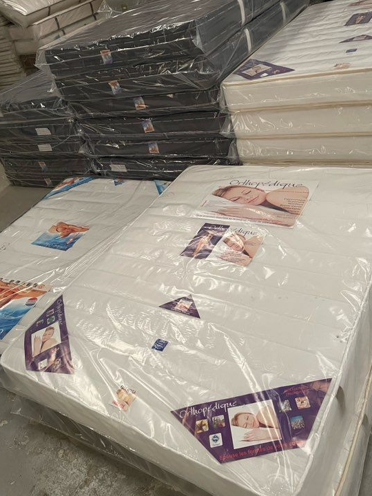 MATELAS SOMMIER & PIEDS 140x190 160x200 LIVRAISON GRATUITE