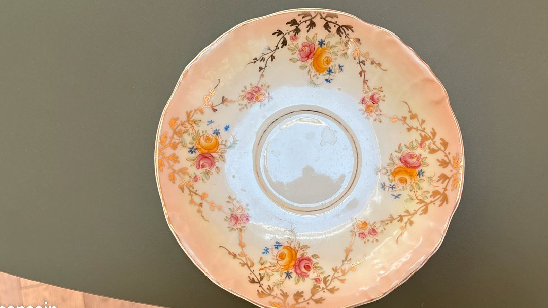 Service à Café / Thé / Dessert en porcelaine anglaise de la fin du 19 ème siècle