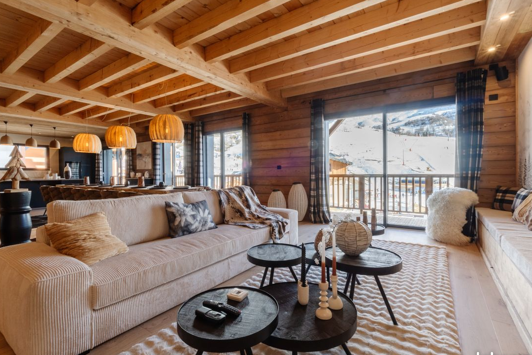 Chalet 5*, 14 personnes, au pied des pistes, avec Spa, Sauna, Hammam et Cinéma - SFL / Valmorel - Savoie