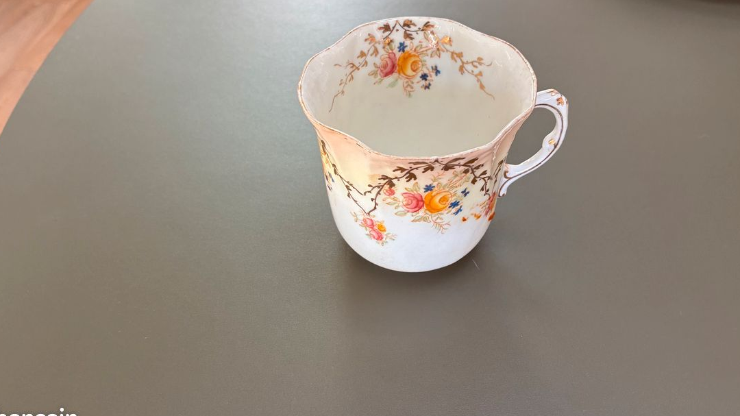 Service à Café / Thé / Dessert en porcelaine anglaise de la fin du 19 ème siècle