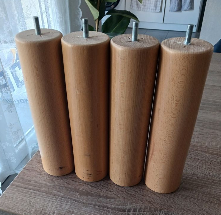 Lot de 4 pieds de lit de 25 cm