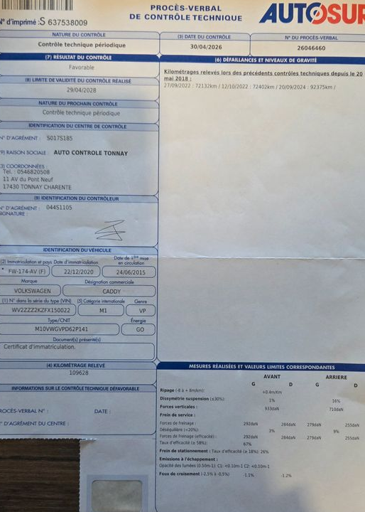 Volkswagen Caddy 1.6 tdi 2015 trendline