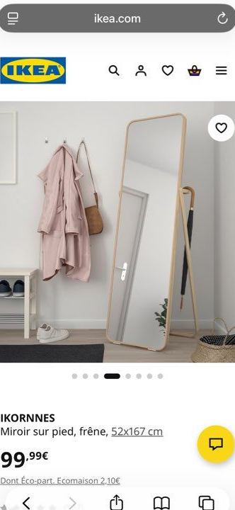 Miroir IKORNNES IKEA - 50
