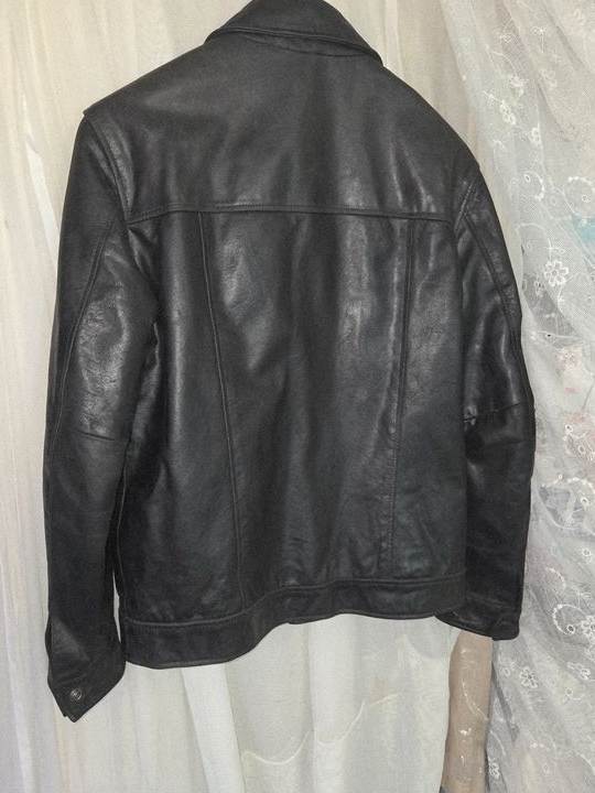 Blouson cuir noir 