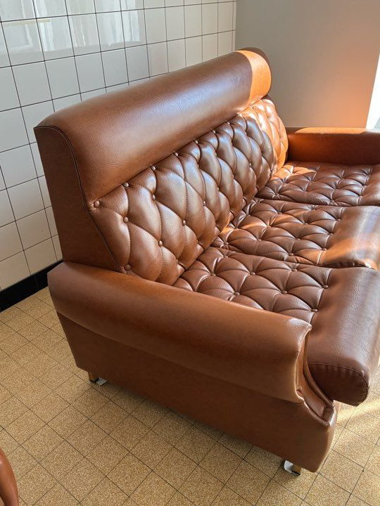 Canapé vintage simili cuir