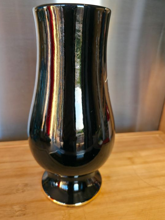 Vase Vintage Céramique Vallauris / Gap 27 cm – Signé Tess – Chamois