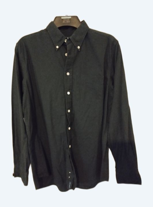 CELIO-Chemise manches longues pure coton Taille S bleue marine