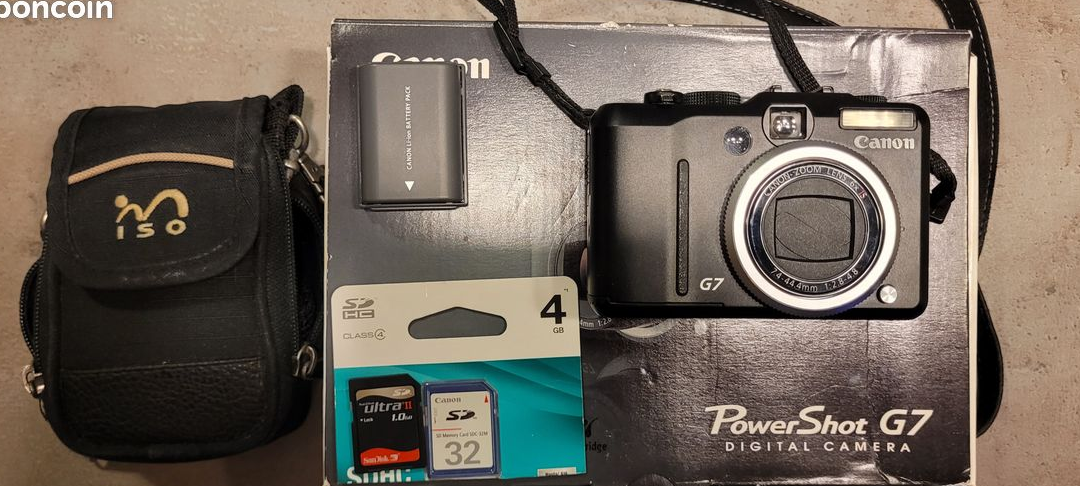Appareil Photo Canon Powershot G7 (Ne s’allume plus)